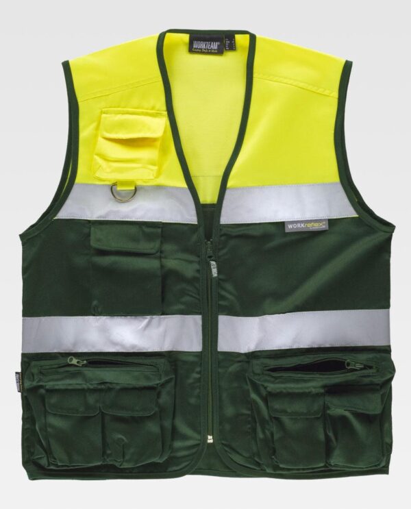 CHALECO WORKTEAM BICOLOR FLUOR