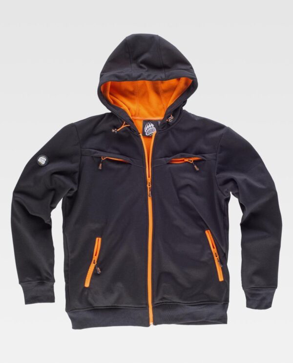 SUDADERA WORKTEAM WORKSHELL CAPUCHA